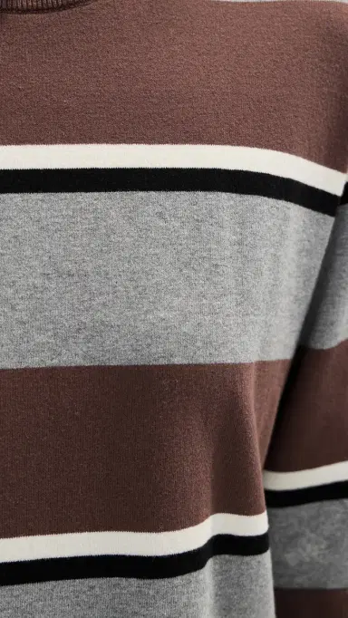 LE BOP ara Rugby Tee Dress Chocolate/Heather Grey | Thumbnail 6 LE BOP ara Rugby Tee Dress Chocolate/Heather Grey | Thumbnail 6