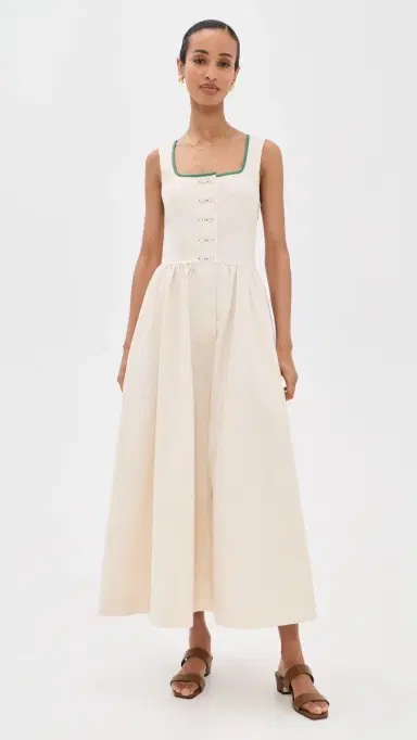 VRG GRL Reese Midi Dress Cream | Thumbnail 2 VRG GRL Reese Midi Dress Cream | Thumbnail 2