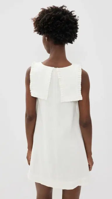 VRG GRL Agnes Linen Mini Dress White | Thumbnail 3 VRG GRL Agnes Linen Mini Dress White | Thumbnail 3