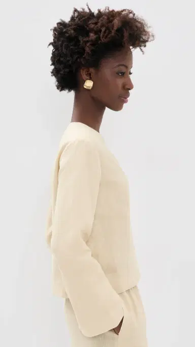 Posse Lucia Linen Blouse Biscotti M | Thumbnail 4 Posse Lucia Linen Blouse Biscotti M | Thumbnail 4