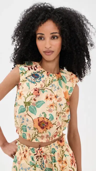 Ulla Johnson Gracie Cotton Top Abalone 6 | Thumbnail 2 Ulla Johnson Gracie Cotton Top Abalone 6 | Thumbnail 2