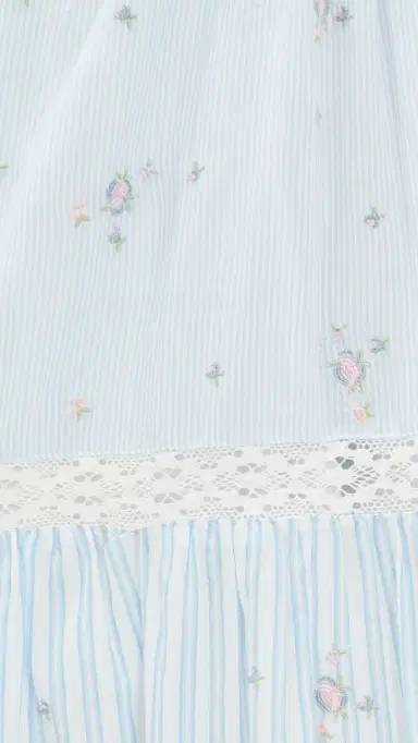 LoveShackFancy Story Dress Sky Mist 6 | Thumbnail 6 LoveShackFancy Story Dress Sky Mist 6 | Thumbnail 6