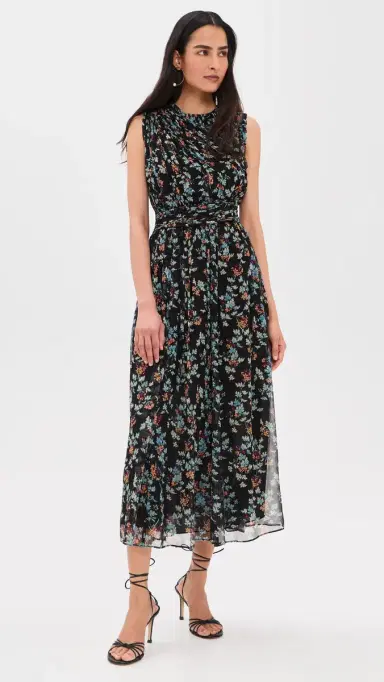Ulla Johnson Celestina Silk Dress Nightshade 2 | Thumbnail 5 Ulla Johnson Celestina Silk Dress Nightshade 2 | Thumbnail 5