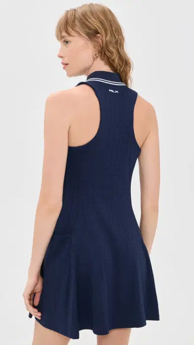 RLX Ralph Lauren Active Cable Knit Dress Refined Navy/Ceramic White lt | Thumbnail 3 RLX Ralph Lauren Active Cable Knit Dress Refined Navy/Ceramic White lt | Thumbnail 3