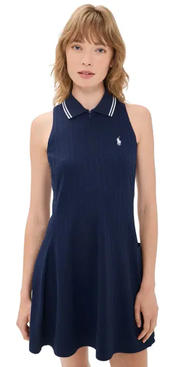 RLX Ralph Lauren Active Cable Knit Dress Refined Navy/Ceramic White lt | Thumbnail 1 RLX Ralph Lauren Active Cable Knit Dress Refined Navy/Ceramic White lt | Thumbnail 1