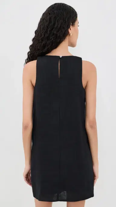 perfectwhitetee inen Dress True Black | Thumbnail 3 perfectwhitetee inen Dress True Black | Thumbnail 3