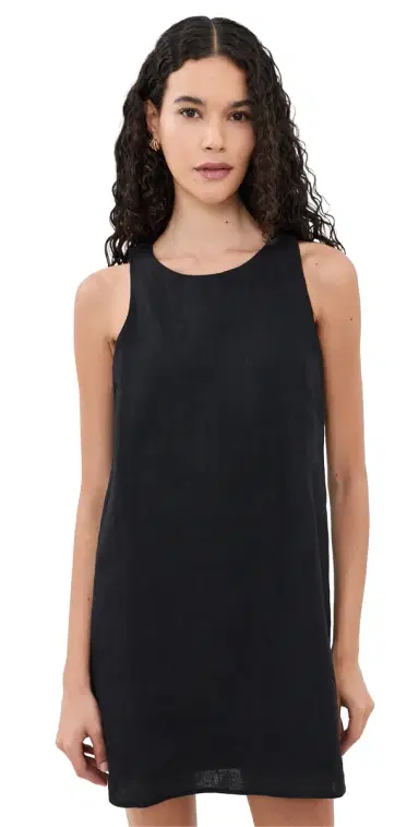 perfectwhitetee inen Dress True Black | Thumbnail 1 perfectwhitetee inen Dress True Black | Thumbnail 1