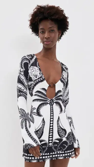 Seven Wonders Eternity Sleeved Mini Dress Kaden Black/White | Thumbnail 2 Seven Wonders Eternity Sleeved Mini Dress Kaden Black/White | Thumbnail 2