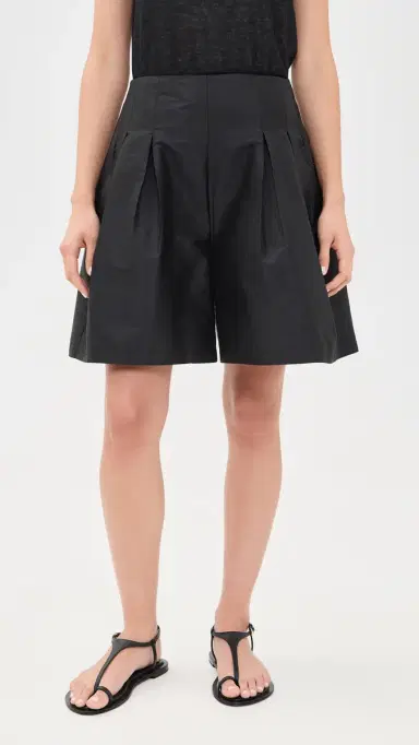 CHAN LUU Techno Taffeta Long Shorts Black 3 | Thumbnail 2 CHAN LUU Techno Taffeta Long Shorts Black 3 | Thumbnail 2