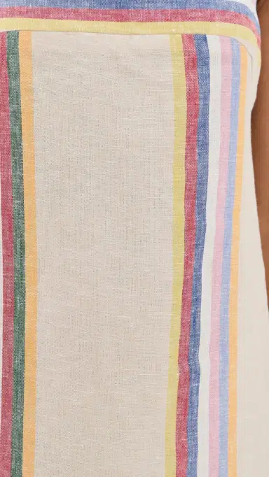 STAUD aura inen Dress Day Trip Stripe | Thumbnail 6 STAUD aura inen Dress Day Trip Stripe | Thumbnail 6