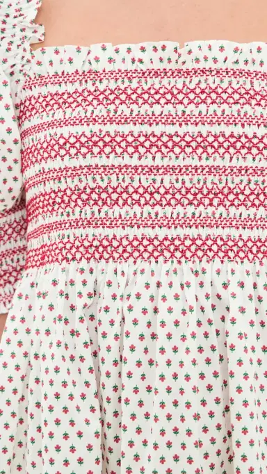 Hill House Home The Lila Nap Dress Poppy Half Drop | Thumbnail 6 Hill House Home The Lila Nap Dress Poppy Half Drop | Thumbnail 6