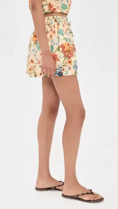Ulla Johnson Marnie Cotton Shorts Abalone | Thumbnail 4 Ulla Johnson Marnie Cotton Shorts Abalone | Thumbnail 4