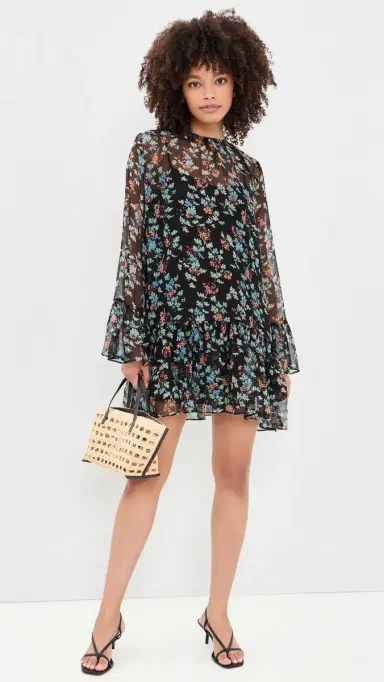 Ulla Johnson Emmeline Silk Mini Dress Nightshade 8 | Thumbnail 5 Ulla Johnson Emmeline Silk Mini Dress Nightshade 8 | Thumbnail 5