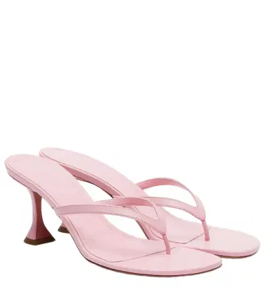 Amina Muaddi Juliette leather thong sandals | Thumbnail 1 Amina Muaddi Juliette leather thong sandals | Thumbnail 1