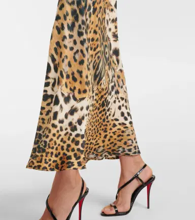 Roberto Cavalli Printed silk satin slip dress | Thumbnail 2 Roberto Cavalli Printed silk satin slip dress | Thumbnail 2