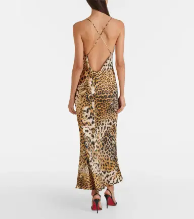 Roberto Cavalli Printed silk satin slip dress | Thumbnail 5 Roberto Cavalli Printed silk satin slip dress | Thumbnail 5