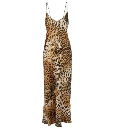 Roberto Cavalli Printed silk satin slip dress | Thumbnail 1 Roberto Cavalli Printed silk satin slip dress | Thumbnail 1