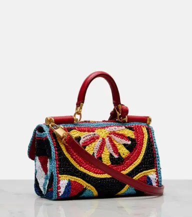 Dolce & Gabbana My Sicily Mini crochet top-handle bag | Thumbnail 3 Dolce & Gabbana My Sicily Mini crochet top-handle bag | Thumbnail 3