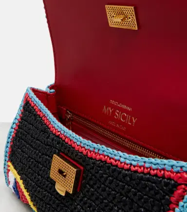 Dolce & Gabbana My Sicily Mini crochet top-handle bag | Thumbnail 4 Dolce & Gabbana My Sicily Mini crochet top-handle bag | Thumbnail 4