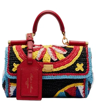 Dolce & Gabbana My Sicily Mini crochet top-handle bag | Thumbnail 1 Dolce & Gabbana My Sicily Mini crochet top-handle bag | Thumbnail 1
