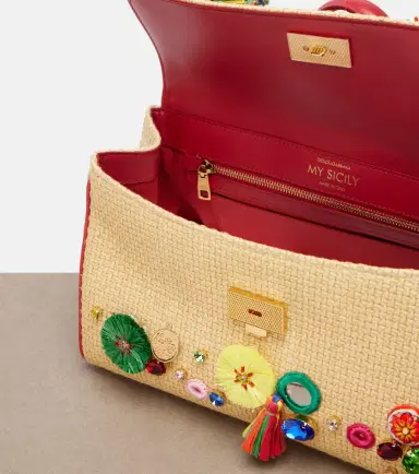 Dolce & Gabbana Sicily Medium embellished top-handle bag | Thumbnail 4 Dolce & Gabbana Sicily Medium embellished top-handle bag | Thumbnail 4