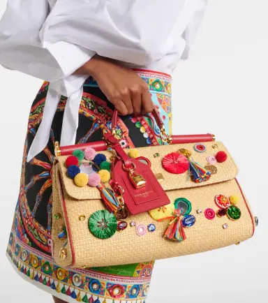 Dolce & Gabbana Sicily Medium embellished top-handle bag | Thumbnail 7 Dolce & Gabbana Sicily Medium embellished top-handle bag | Thumbnail 7
