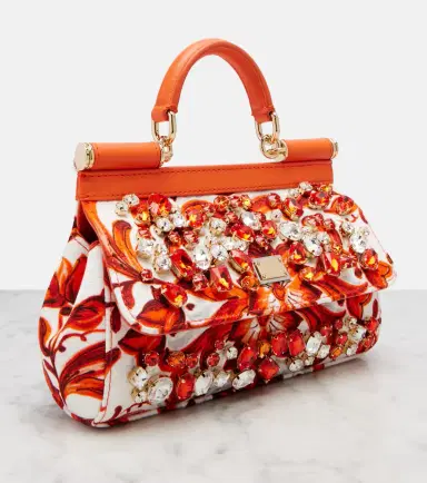 Dolce & Gabbana Sicily Mini embellished top-handle bag | Thumbnail 3 Dolce & Gabbana Sicily Mini embellished top-handle bag | Thumbnail 3