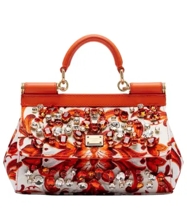 Dolce & Gabbana Sicily Mini embellished top-handle bag | Thumbnail 1 Dolce & Gabbana Sicily Mini embellished top-handle bag | Thumbnail 1