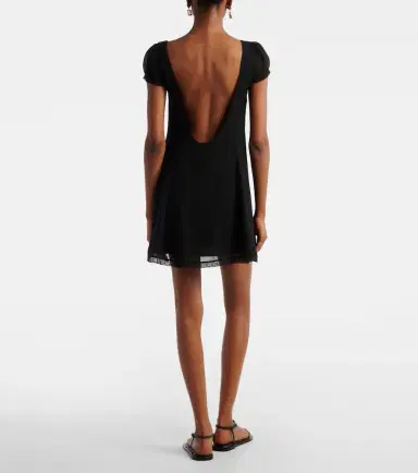 Posse Priscilla lace-trimmed silk minidress | Thumbnail 5 Posse Priscilla lace-trimmed silk minidress | Thumbnail 5
