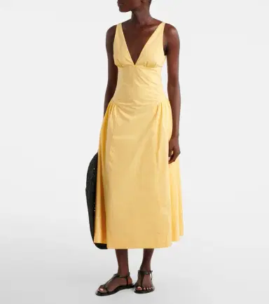 Posse Lindie cotton poplin midi dress | Thumbnail 5 Posse Lindie cotton poplin midi dress | Thumbnail 5