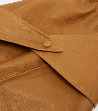 Nour Hammour Draped leather hood | Thumbnail 2 Nour Hammour Draped leather hood | Thumbnail 2