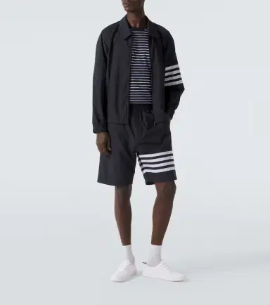 Thom Browne 4-Bar ripstop blouson jacket | Thumbnail 5 Thom Browne 4-Bar ripstop blouson jacket | Thumbnail 5