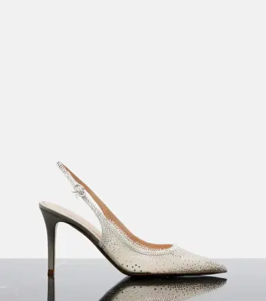 Gianvito Rossi Regina embellished leather slingback pumps | Thumbnail 4 Gianvito Rossi Regina embellished leather slingback pumps | Thumbnail 4