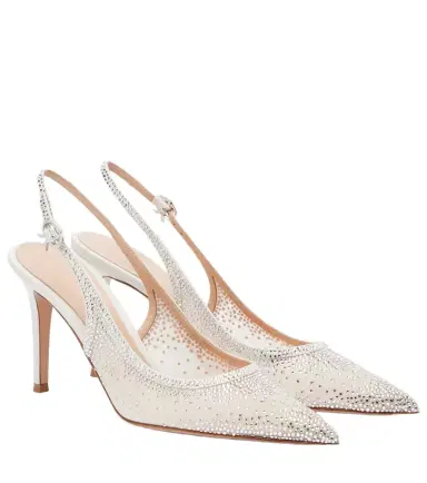 Gianvito Rossi Regina embellished leather slingback pumps | Thumbnail 1 Gianvito Rossi Regina embellished leather slingback pumps | Thumbnail 1
