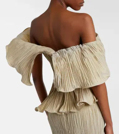 Marmar Halim One-shoulder pleated taffeta gown | Thumbnail 5 Marmar Halim One-shoulder pleated taffeta gown | Thumbnail 5