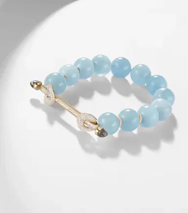 Ananya Chakra 18kt gold beaded bracelet with gemstones | Thumbnail 5 Ananya Chakra 18kt gold beaded bracelet with gemstones | Thumbnail 5