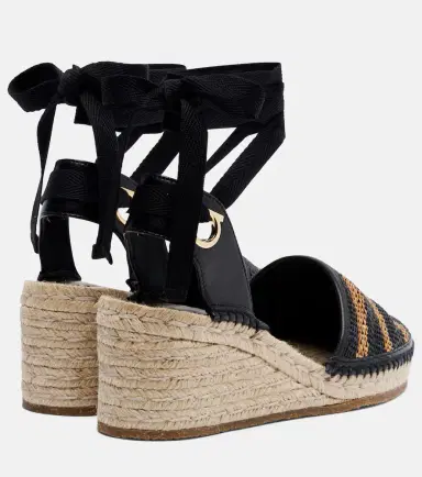 Ferragamo Animal-print raffia espadrille wedges | Thumbnail 2 Ferragamo Animal-print raffia espadrille wedges | Thumbnail 2