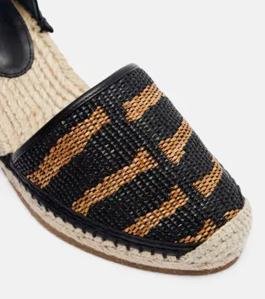 Ferragamo Animal-print raffia espadrille wedges | Thumbnail 3 Ferragamo Animal-print raffia espadrille wedges | Thumbnail 3