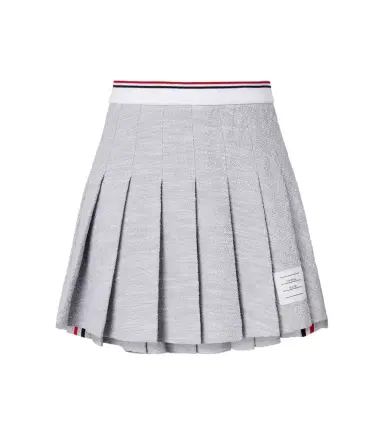 Thom Browne Pleated cotton-blend tweed miniskirt | Thumbnail 1 Thom Browne Pleated cotton-blend tweed miniskirt | Thumbnail 1