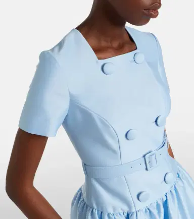 Self-Portrait Belted taffeta midi dress | Thumbnail 2 Self-Portrait Belted taffeta midi dress | Thumbnail 2