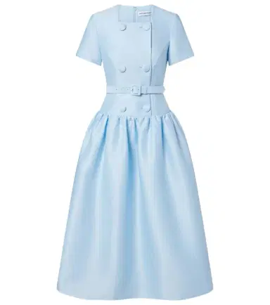 Self-Portrait Belted taffeta midi dress | Thumbnail 1 Self-Portrait Belted taffeta midi dress | Thumbnail 1
