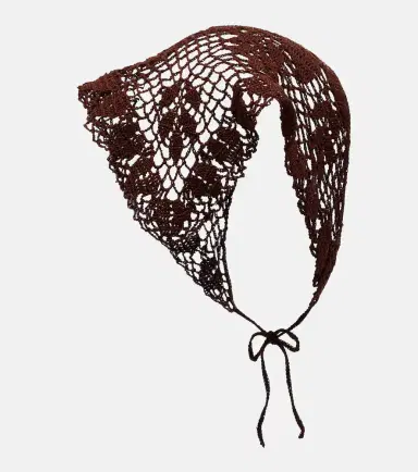 Magda Butrym Crochet cotton headwrap | Thumbnail 3 Magda Butrym Crochet cotton headwrap | Thumbnail 3