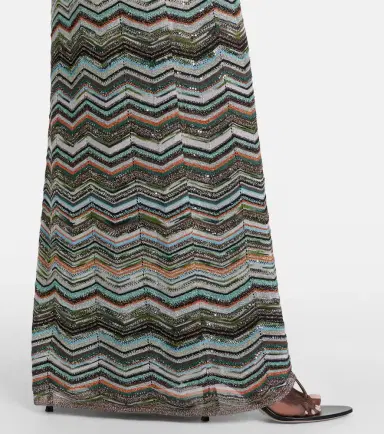 Missoni Zigzag one-shoulder lamé maxi dress | Thumbnail 5 Missoni Zigzag one-shoulder lamé maxi dress | Thumbnail 5