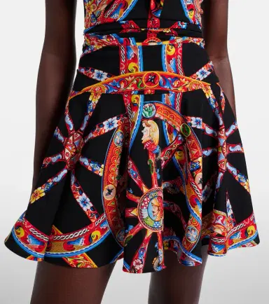 Dolce & Gabbana Printed silk-blend minidress | Thumbnail 3 Dolce & Gabbana Printed silk-blend minidress | Thumbnail 3