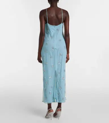 Staud Elsa embellished midi dress | Thumbnail 3 Staud Elsa embellished midi dress | Thumbnail 3