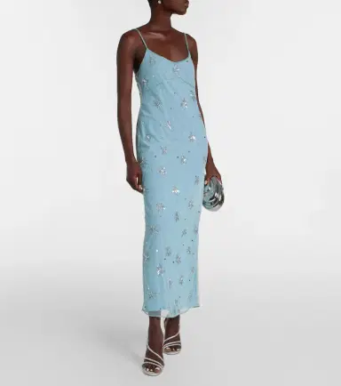 Staud Elsa embellished midi dress | Thumbnail 4 Staud Elsa embellished midi dress | Thumbnail 4