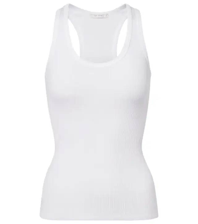 The Row Cendrea ribbed-knit cotton tank top