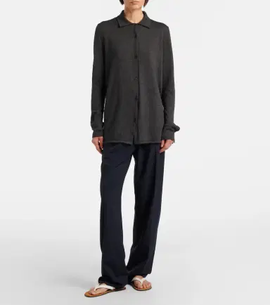 The Row Ocari knitted cashmere and silk shirt | Thumbnail 4 The Row Ocari knitted cashmere and silk shirt | Thumbnail 4