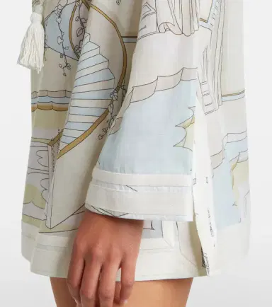 Tory Burch Printed cotton voile tunic | Thumbnail 3 Tory Burch Printed cotton voile tunic | Thumbnail 3