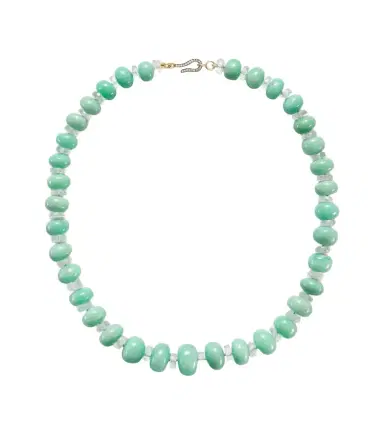 Ileana Makri Beaded necklace with chrysoprases, topaz, and diamonds | Thumbnail 1 Ileana Makri Beaded necklace with chrysoprases, topaz, and diamonds | Thumbnail 1